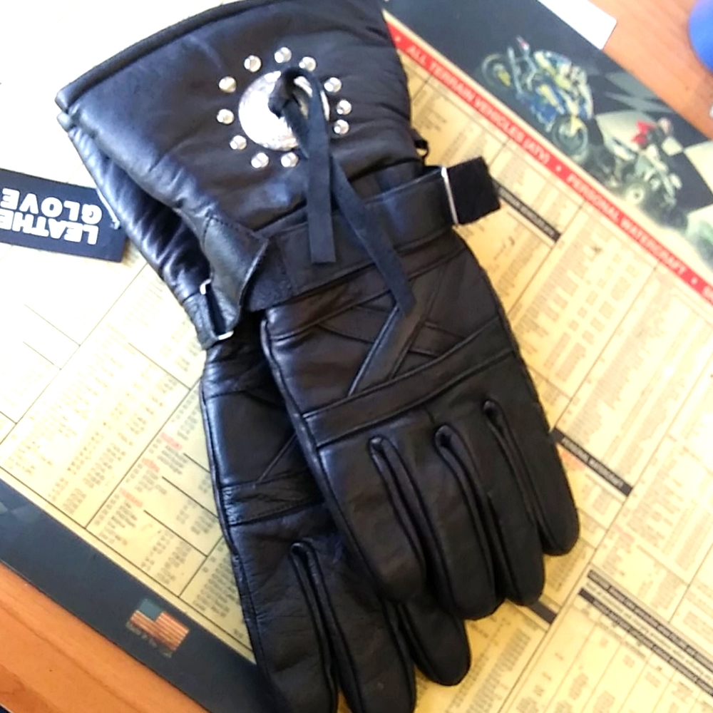 Biker Insulated Leather Gloves